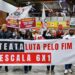 Manifestação no Aeroporto de Guarulhos pede fim da escala 6×1